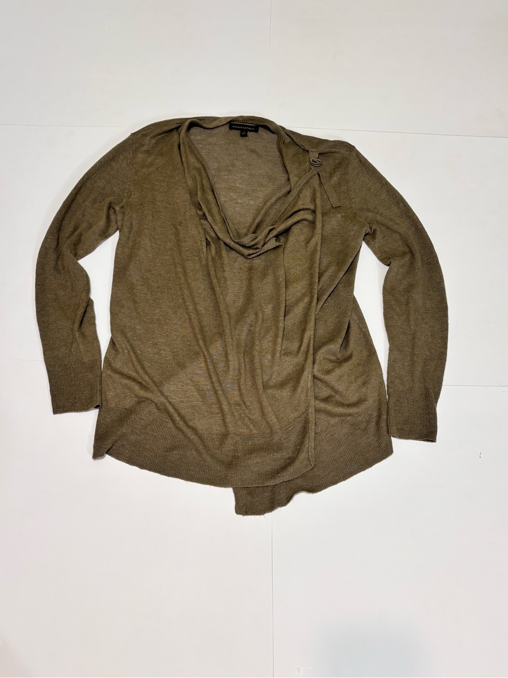 Banana Republic Olive Brown Cowl Neck Sweater
